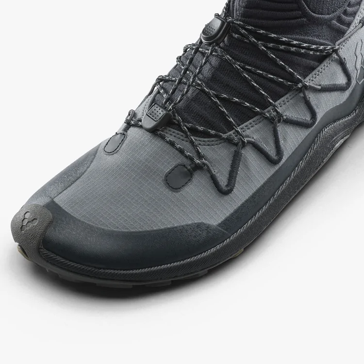 Vivobarefoot Primus Trail Flow MID Dark Shadow | Barefoot Trail Shoes